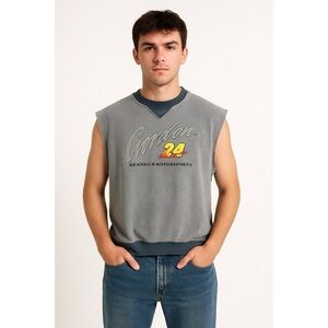 Nutmeg Mills Chase Authentics x Vintage NASCAR Jeff Gordon Cut Off Sweatshirt
